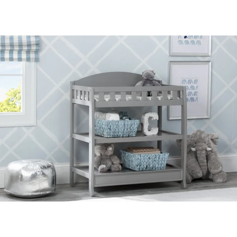 Wilmington Gray Changing Table with Pad