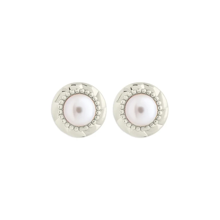 Sterling Forever Eudora Imitation Pearl Stud Earrings