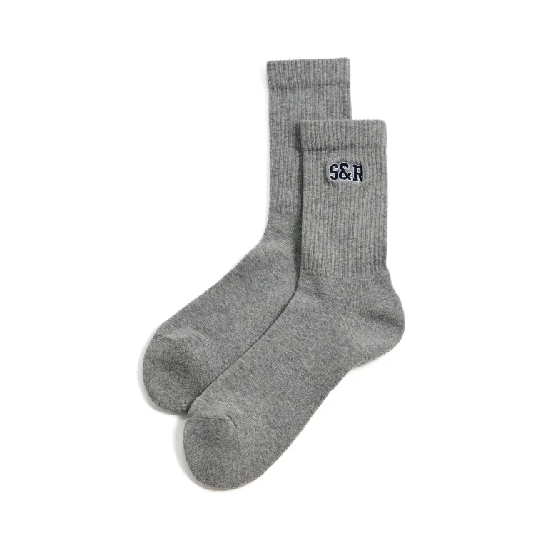 Sporty & Rich S & R Ivy Socks Heather Gray One Size