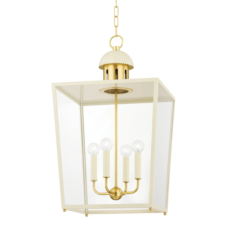Aged Brass Lantern from the June Collection