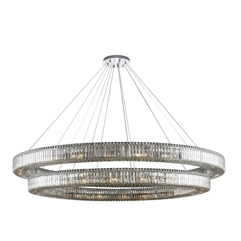 Allegri Rondelle 44-Light Contemporary Chandelier in Polished Chrome - 11722-010-FR001