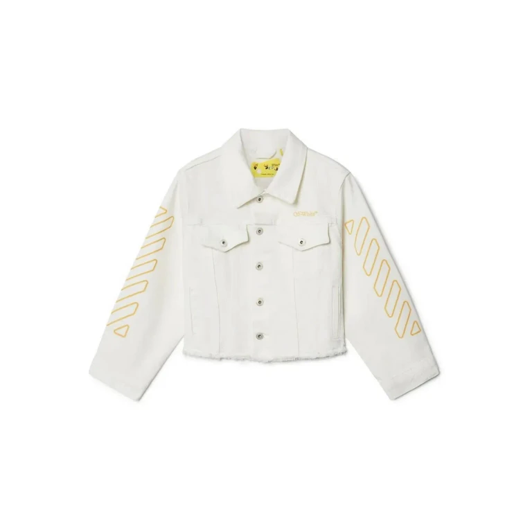 Off-White Veste En Jean - Blanc