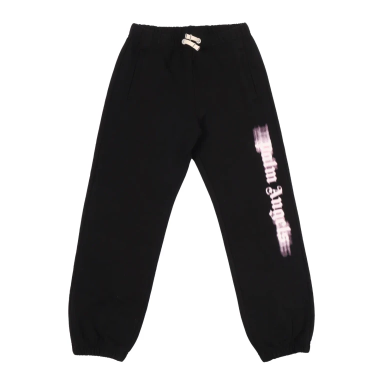 Palm Angels Blurred Logo Reg. sweatpant Black - Rose