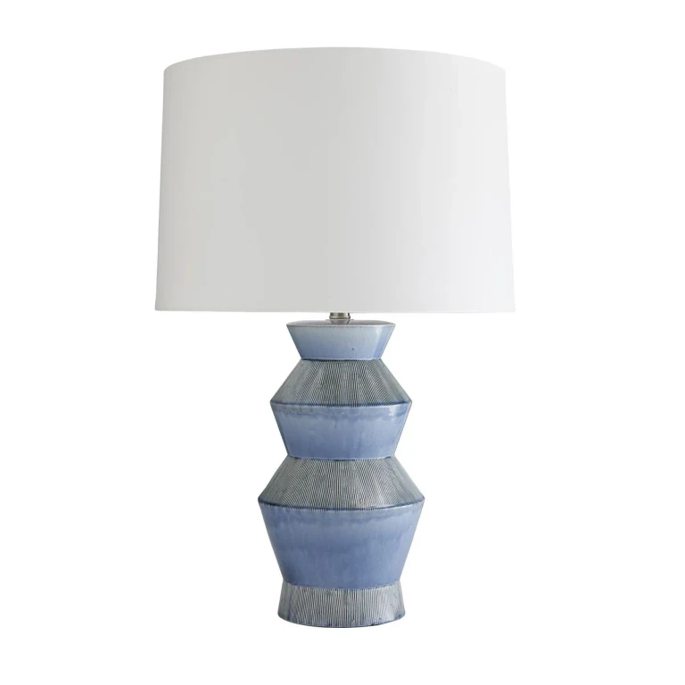 Provincial Blue One Light Table Lamp from the Ogden Collection