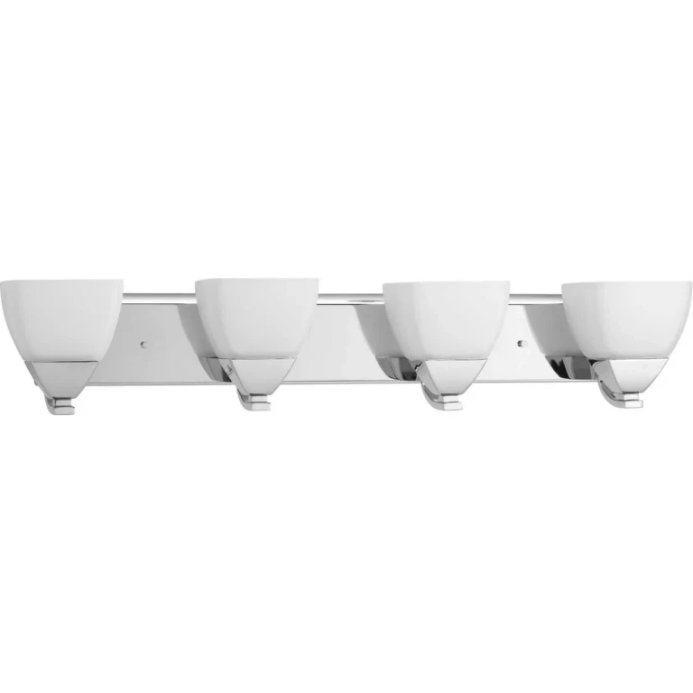 Polished Chrome Four Light Bath Bracket from the Appeal Collection
