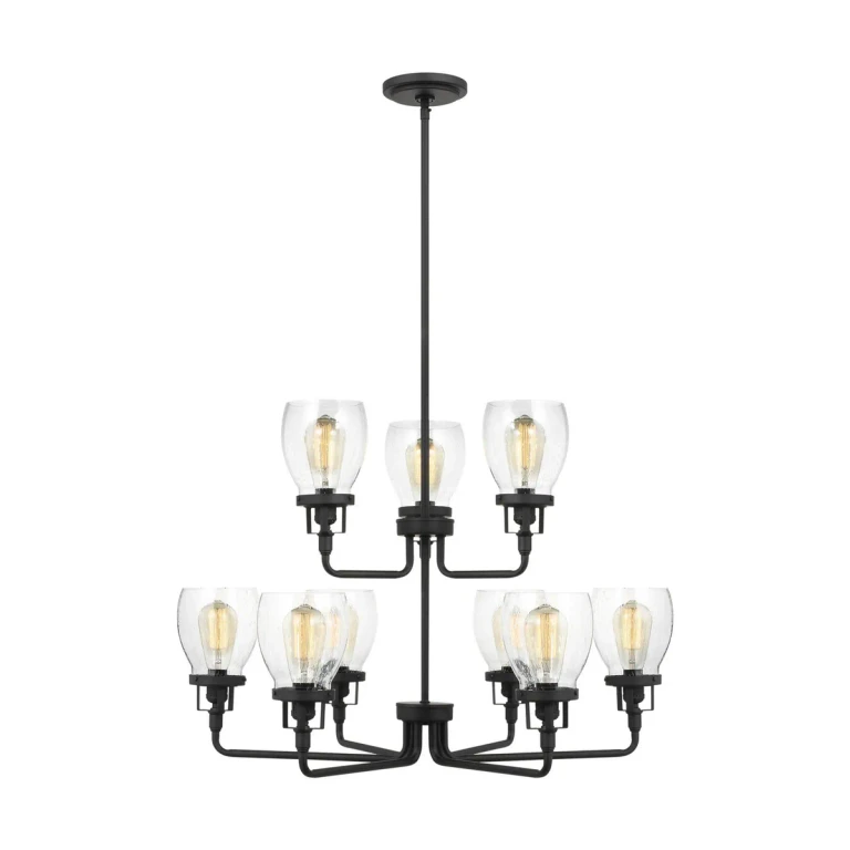 Midnight Black Chandelier from the Belton Collection