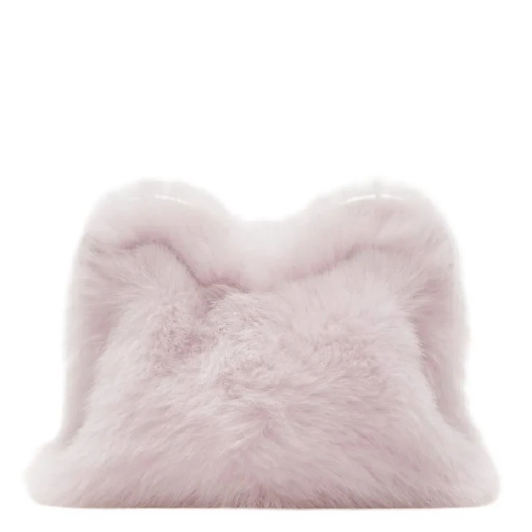 Burberry Shearling B-Shaped Clutch