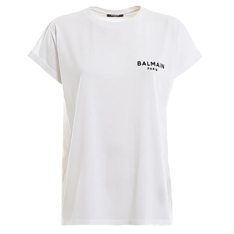 Balmain Short Sleeve Logo Print T Shirt, Size X-Large