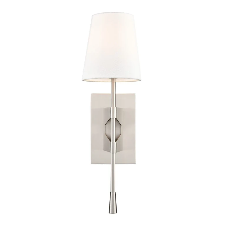 Brushed Nickel One Light Wall Sconce from the Collection