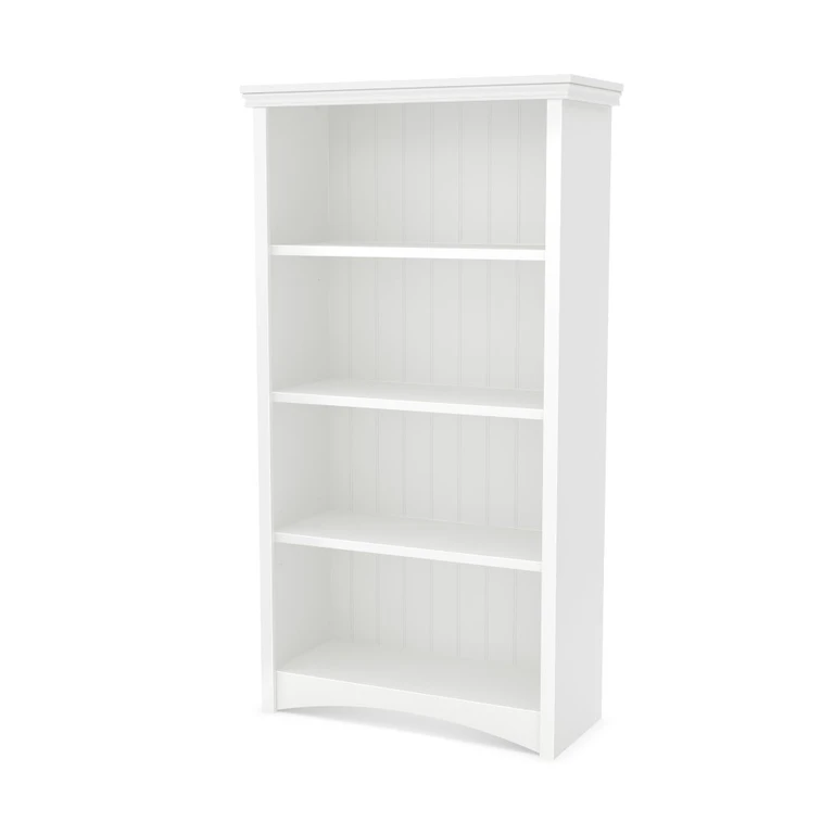 Artwork White 4 Shelf Bookcase