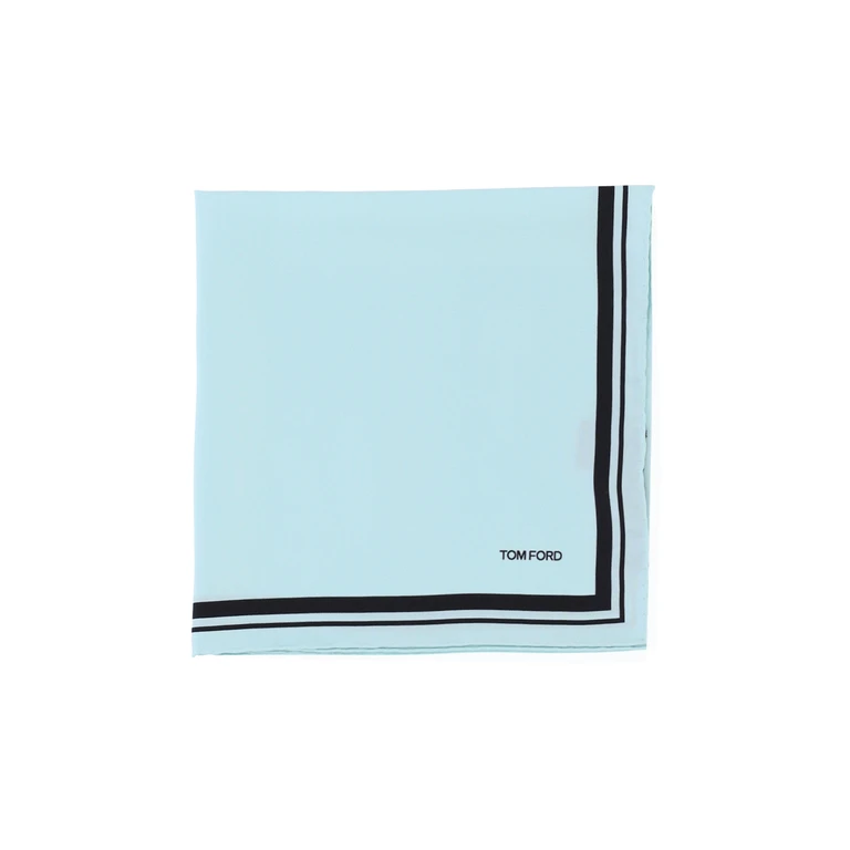 Scarfs Blue Mulberry Silk - Men