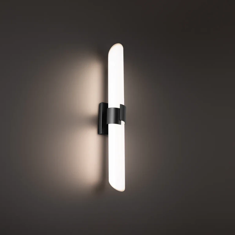 Black LED Bathroom Vanity Light from the Fallon Collection
