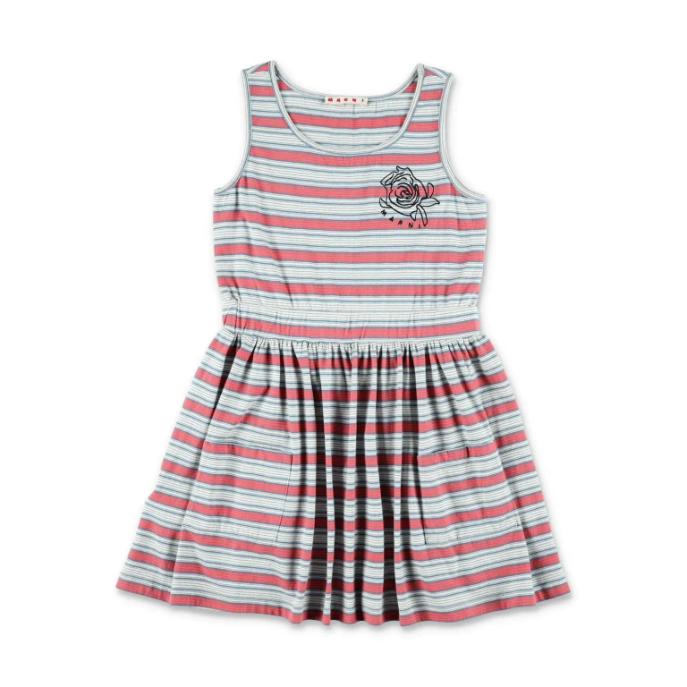 Gestreiftes Jerseykleid für Kinder