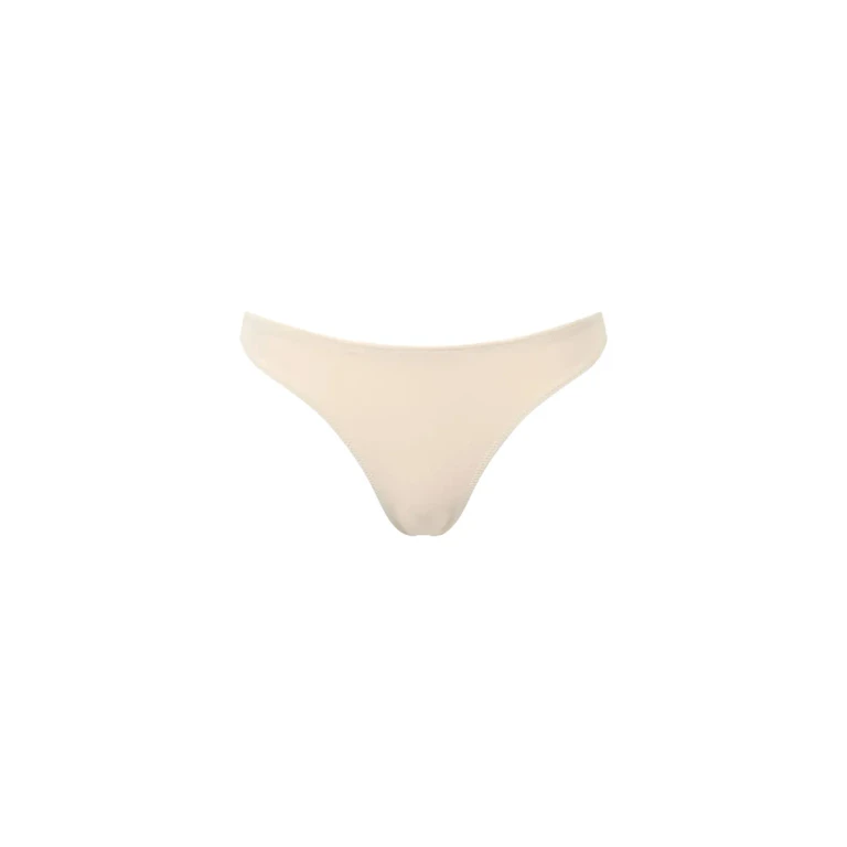 MC2 Saint Barth Beige Rhinestones Naomi Cheeky Swim Briefs