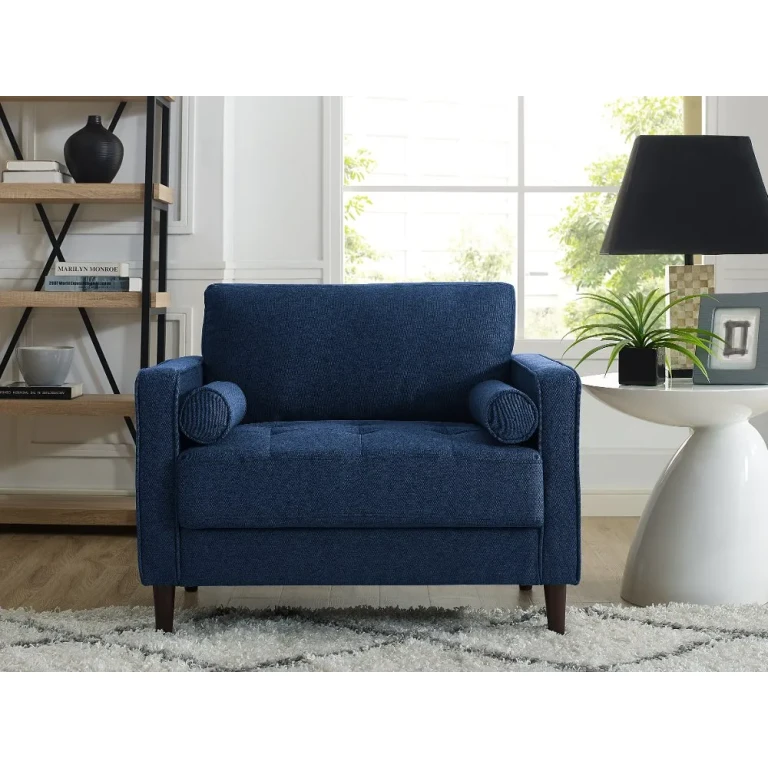 Lawrence Navy Blue Armchair