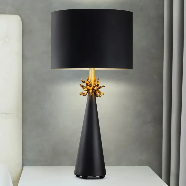 Black Buffet Lamp from the Flambeau Collection