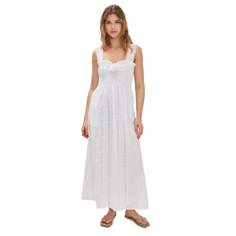 Hill House Home The Rosetta Nap Dress White XL