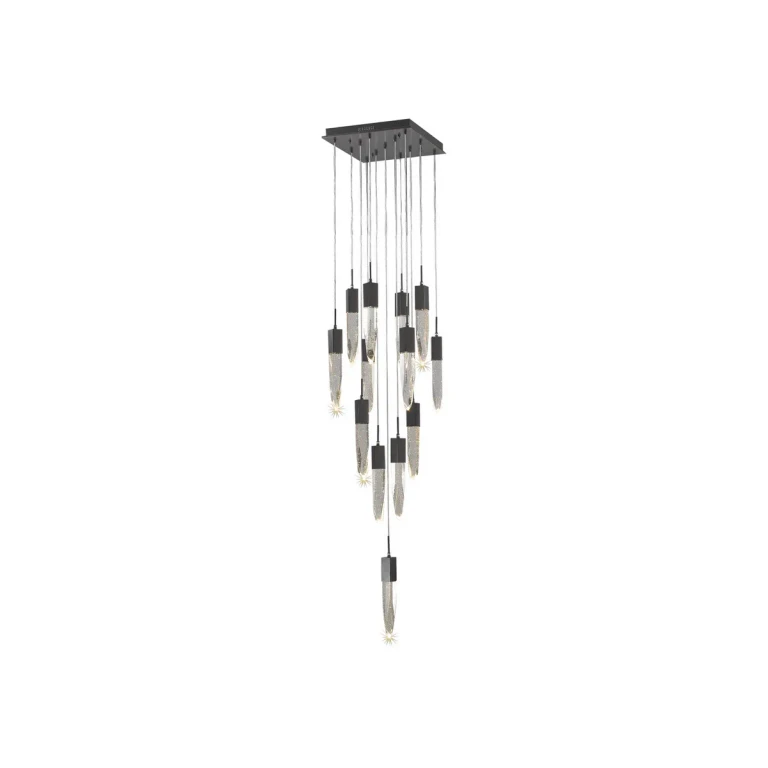 The Original Aspen 13-Light 1Flush Mount with Pendant in Dark Bronze