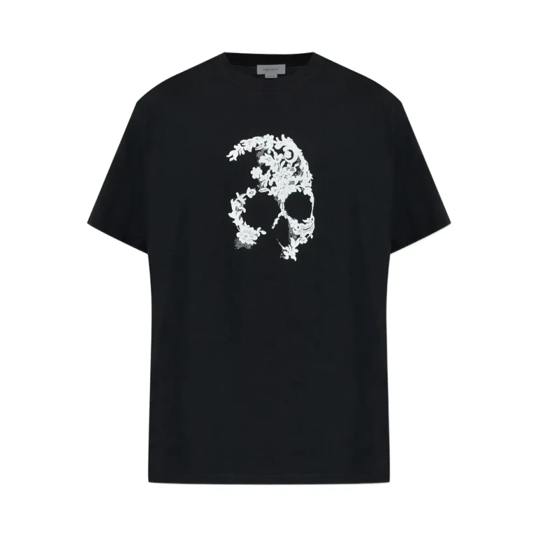 T-shirt Alexander McQueen à motif tête de mort