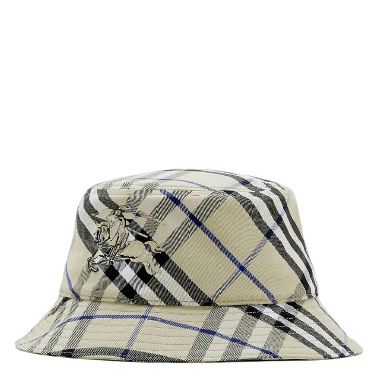 Burberry EKD Embroidered Check Bucket Hat