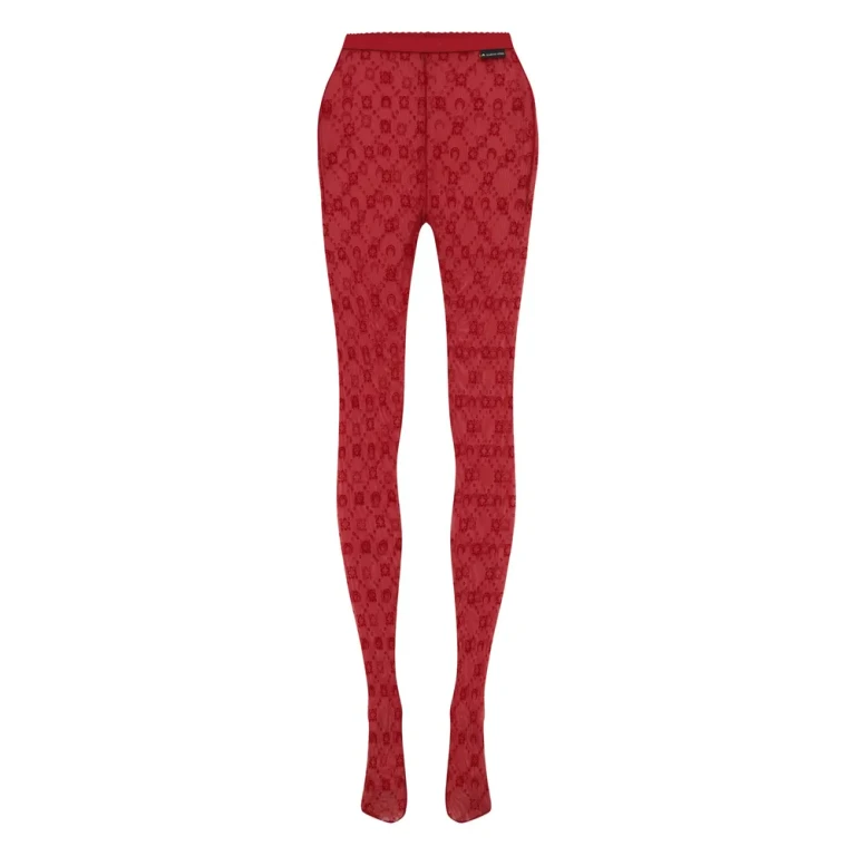 Marine Serre Moonogram Mesh Tights