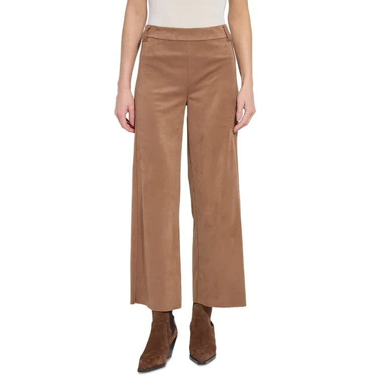 Lysse Vionette Faux Suede Wide Leg Pants
