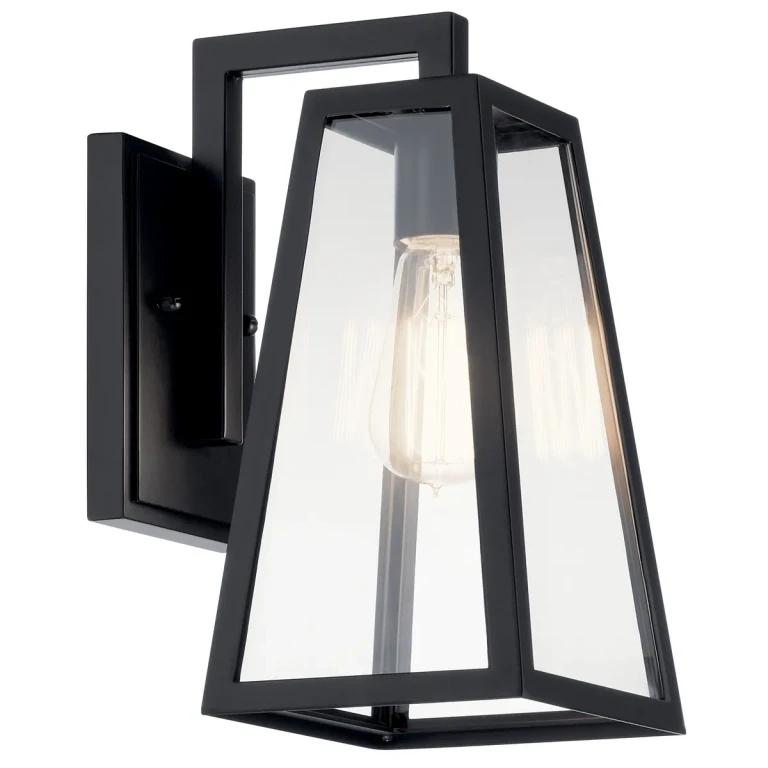 Delison 12" Outdoor Light in Black