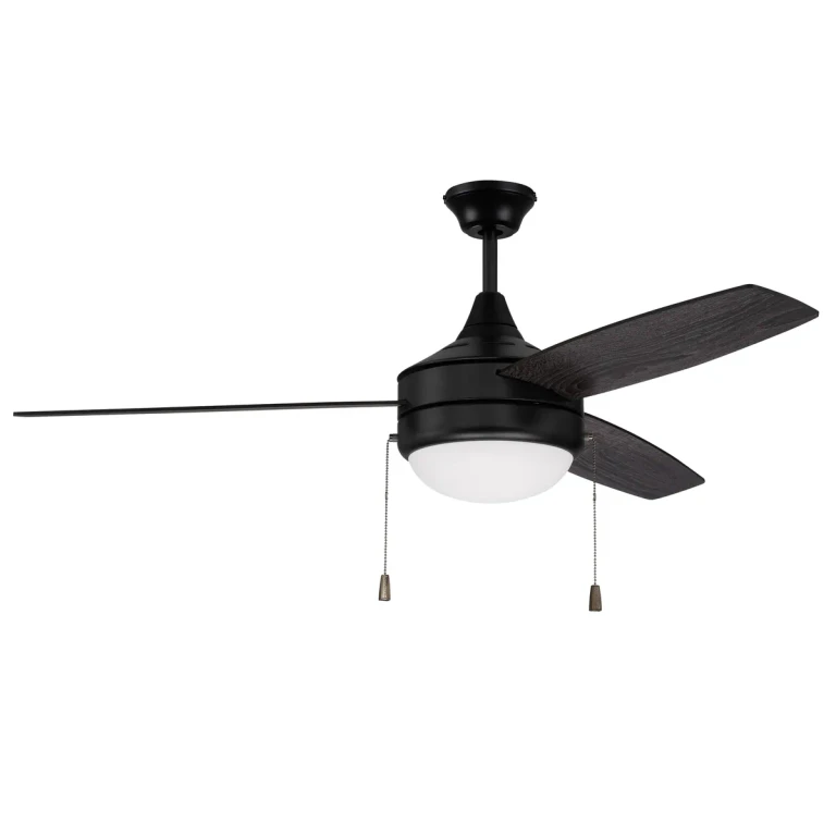 Craftmade Phaze Energy Star 3 Blade 2-Light Indoor Ceiling Fan in Flat Black