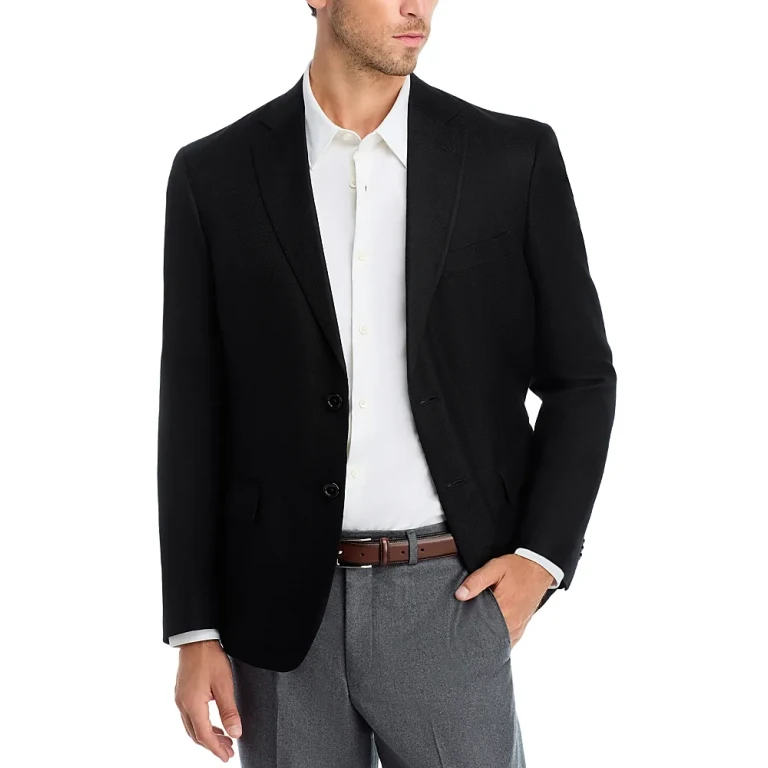 Textured Solid Regular Fit Sport Coat - Exclusive