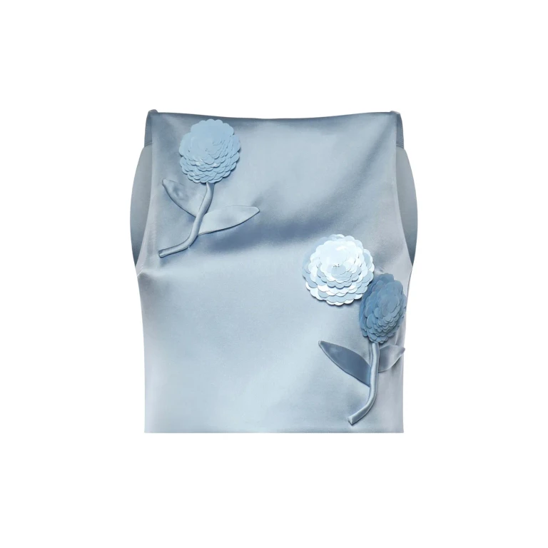 Self Portrait Top - Bleu (SS26174TBL)