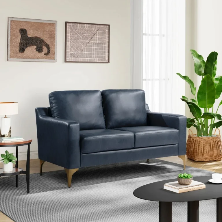 Serta Finneas Navy Loveseat