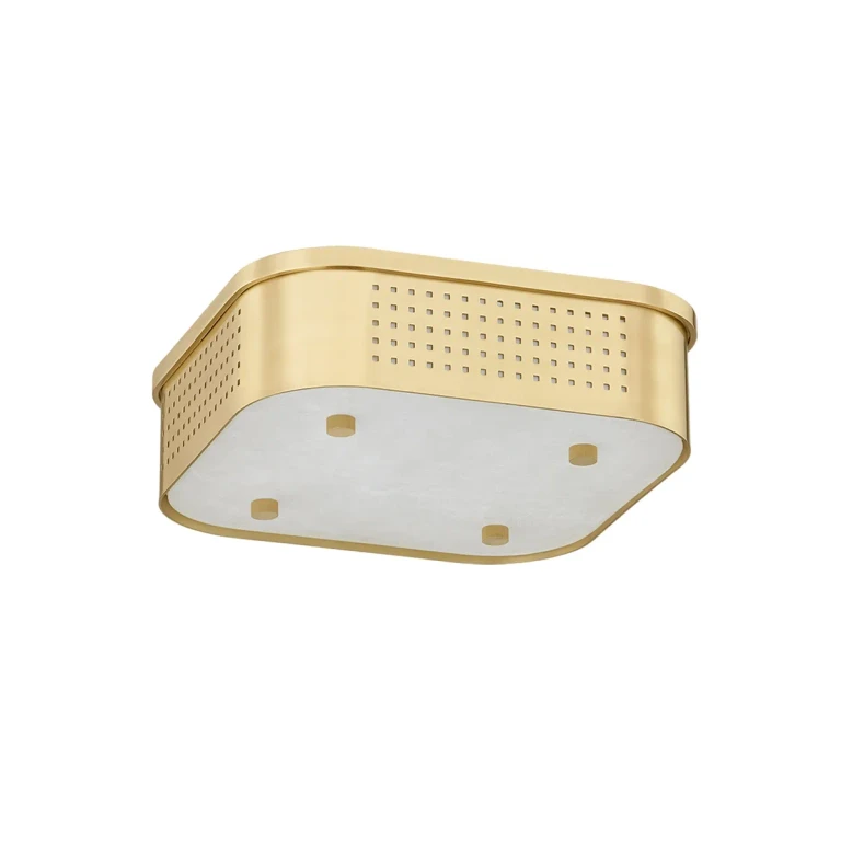 Aged Brass LED Flush Mount from the Madison Square Collection