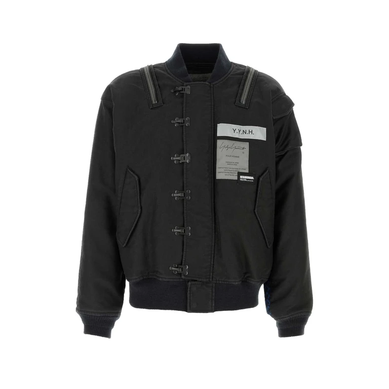 Black Denim Yohji Yamamoto X Neighborhood Bomber Jacket Giubbini - Men