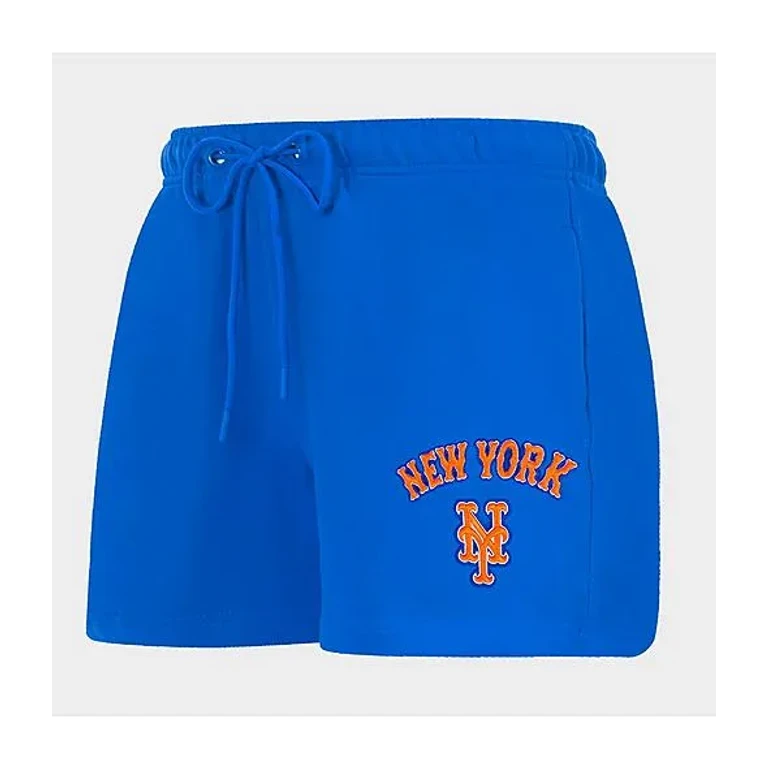 Pro Standard Women's New York Mets MLB Classic Fleece Shorts in Royal Blue Size: XS