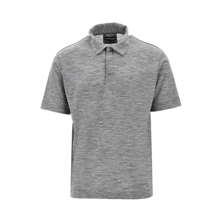 Polo Emporio Armani en jersey de laine pour homme