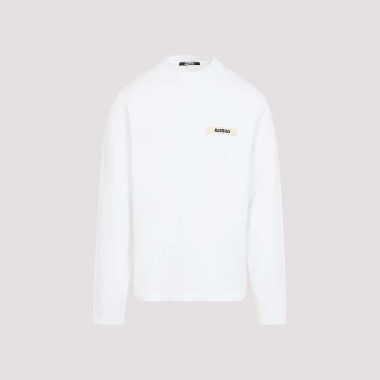 Jacquemus Le Grosgrain T-shirt White Cotton Tshirt - Men