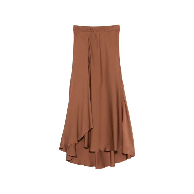 SILK95FIVE Skirts Blue Silk - Women