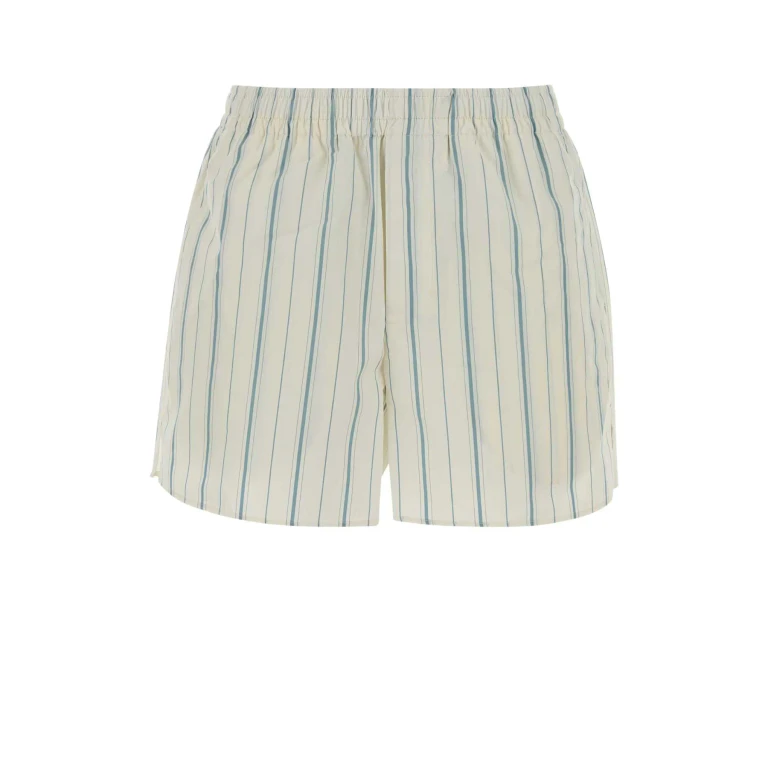 Ami Alexandre Mattiussi Embroidered Poplin Bermuda Shorts