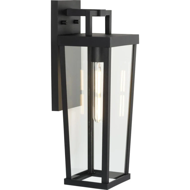 Black Outdoor Wall Lantern from the Tryon Collection