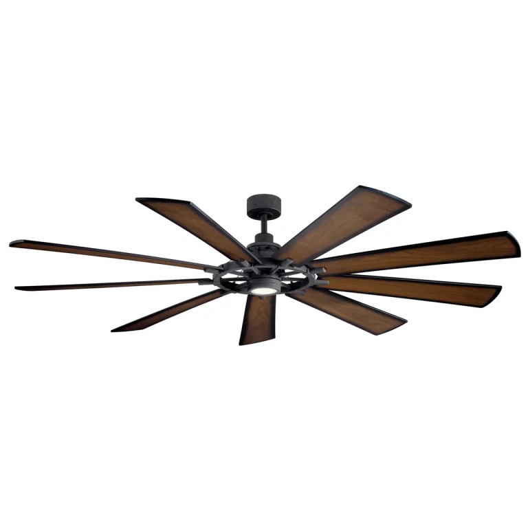 Gentry Xl 85" Indoor Ceiling Fan in Distressed Black
