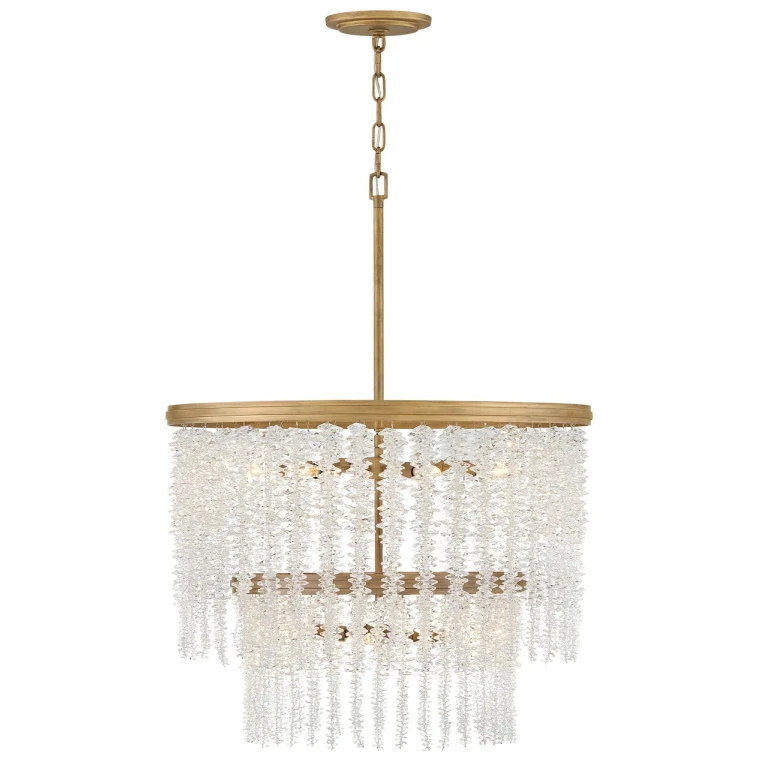 Burnished Gold LED Chandelier from the Rubina Collection