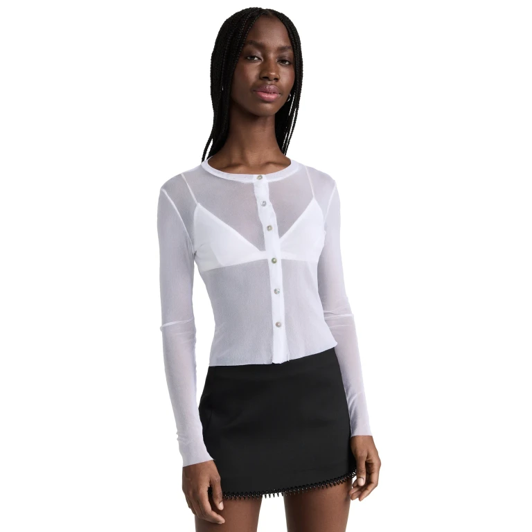 Only Hearts Tulle Cardigan Black P/S