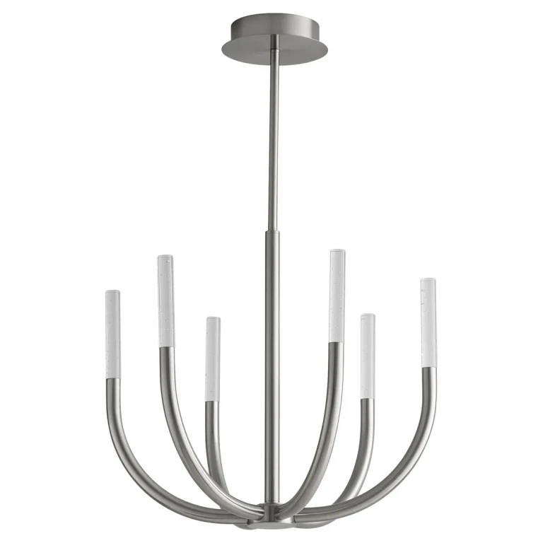 Satin Nickel LED Chandelier from the Presto! Collection