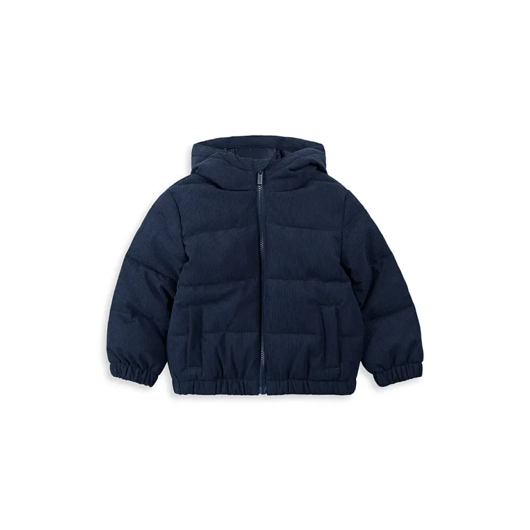 Miles The Label Boys' Corduroy Hooded Packable Hooded Jacket - Baby