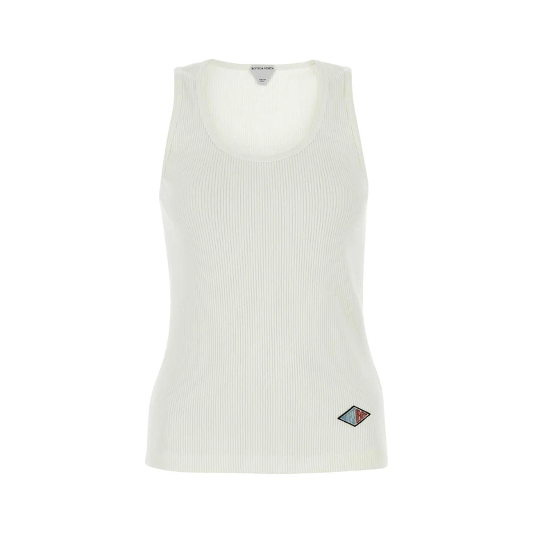BOTTEGA VENETA Ribbed cotton tank top Woman M