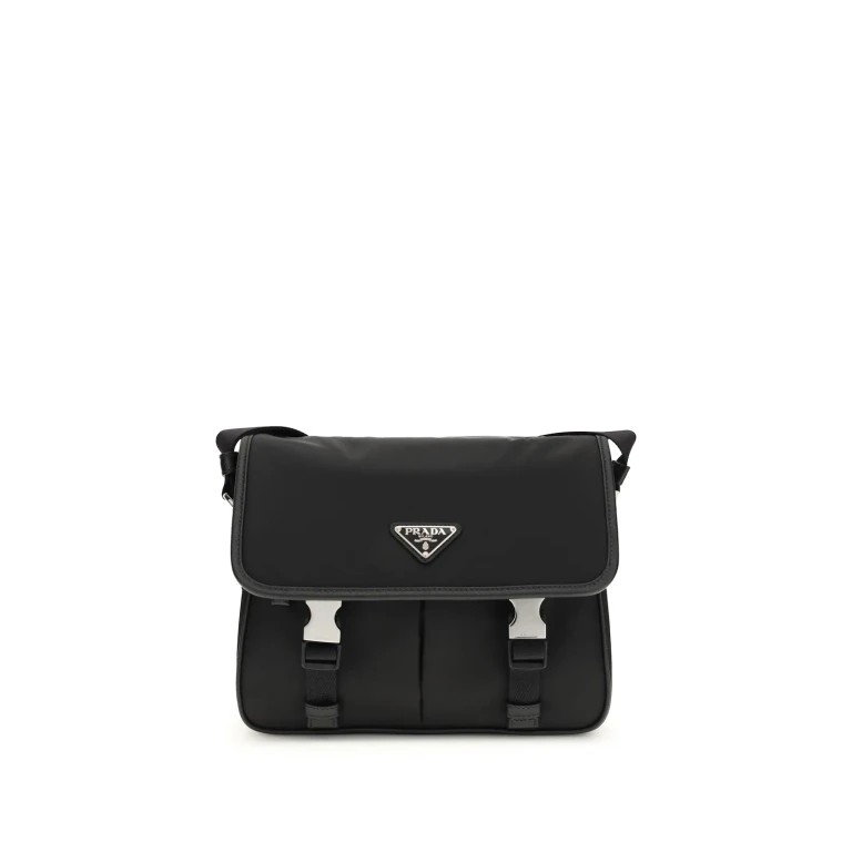 Re-nylon And Saffiano Shoulder Bag