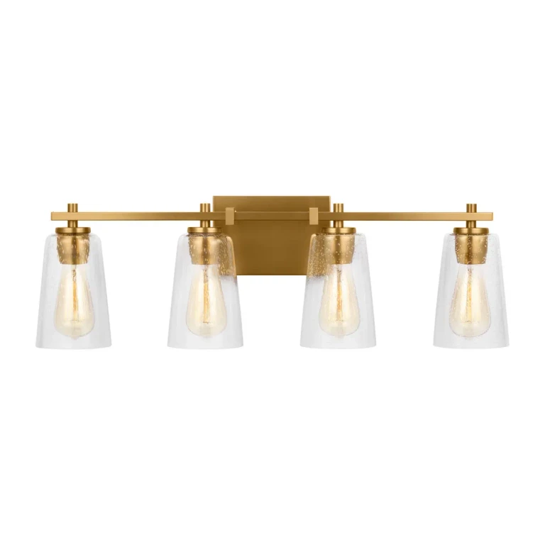 Burnished Brass Bathroom Vanity Light from the Mercer Collection