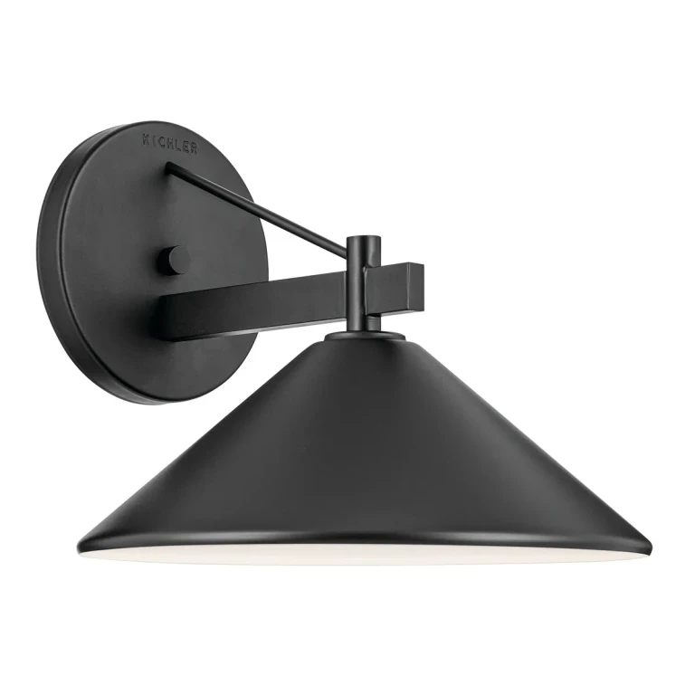 Black One Light Outdoor Wall Mount from the Ripley Collection