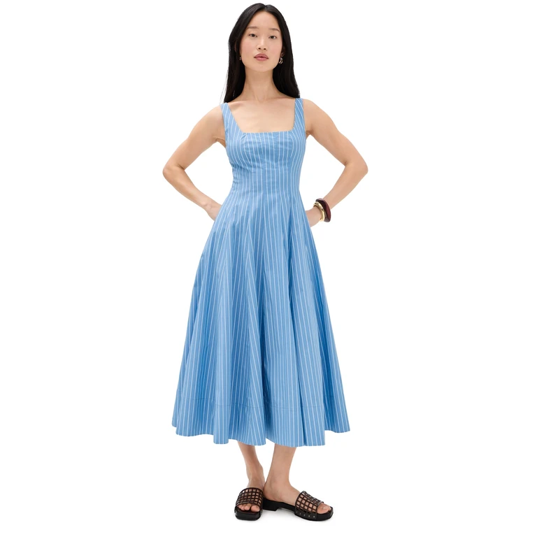 o. p.t Calloway Dress Blue Stripe 2