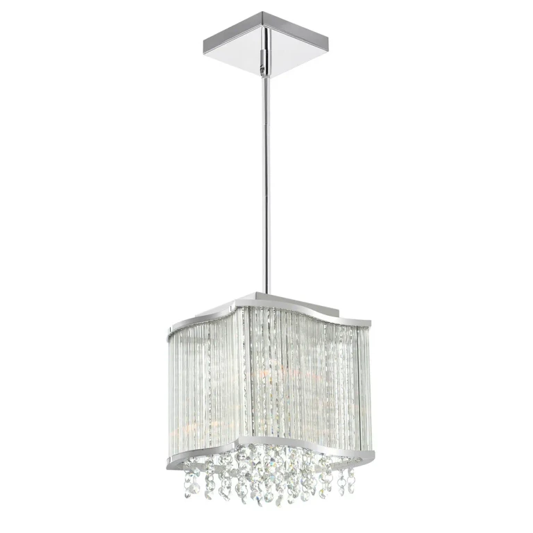Chrome Three Light Mini Pendant from the Elsa Collection